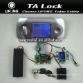 Touch screen electronic lock for safe box door